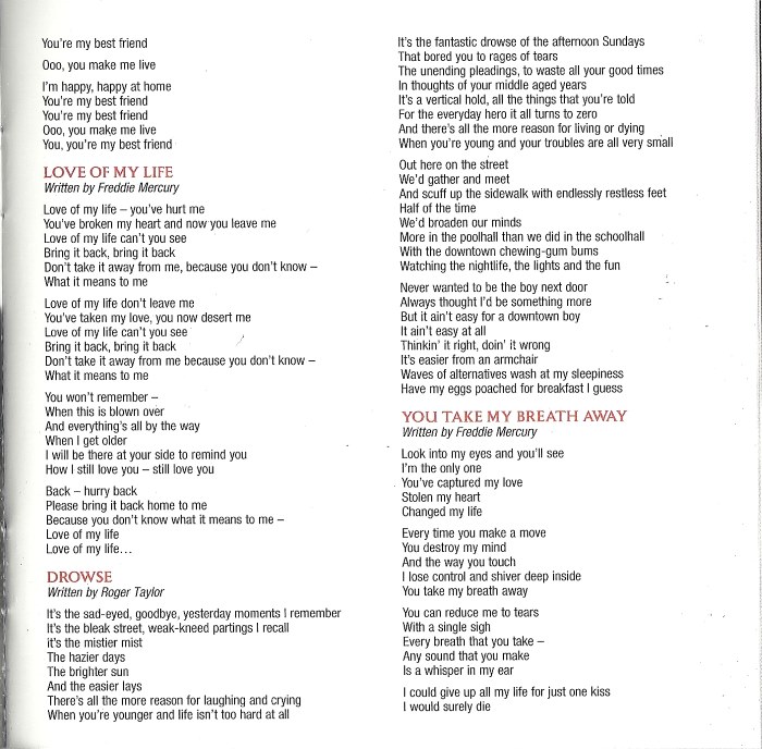 Queen  Forever : Booklet 5